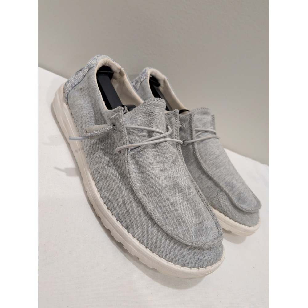 Hey Dude Wendy Stretch Fleece Glacier Gray Loafers Womens Size 8 121413220